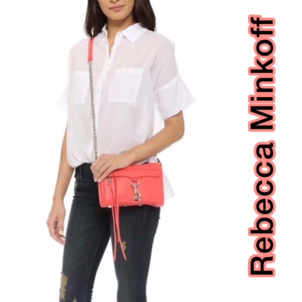 NWT REBECCA MINKOFF MINI MAC CLUTCH CROSSBODY BAG